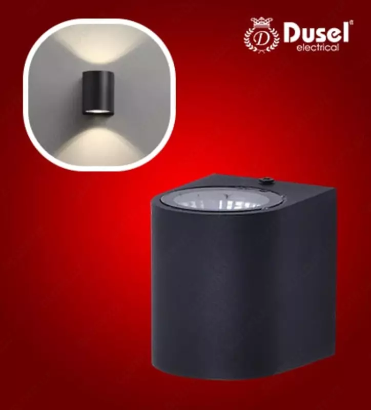 Devor chiroqlari "Dusel" Elegant 026, 5W, 3500K, 110-265 V (Qora)