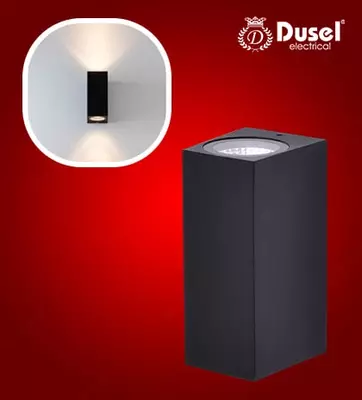 Devor chiroqlari "Dusel" Elegant 029, 10W, 3500K, 110-265 V (Qora)
