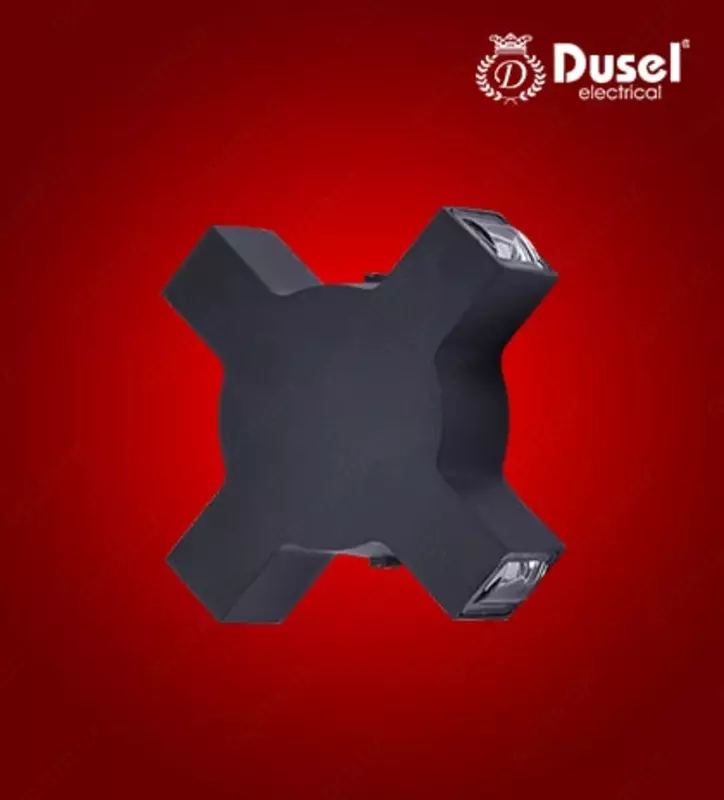 Devor chiroqlari "Dusel" Elegant 034, 12W, 3500K, 110-265 V (qora)