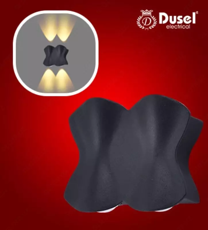 Devor chiroqlari "Dusel" Elegant 035, 4W, 3500K, 110-265 V (qora)