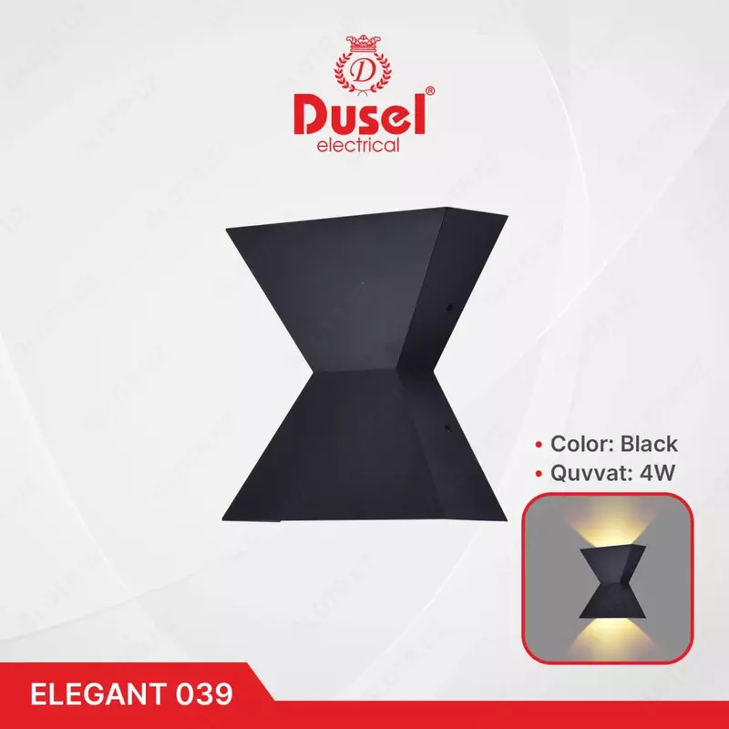 Настенный бра-светильник "Dusel" Elegant 039, 4W, 3500К, 110-265 В (Black)