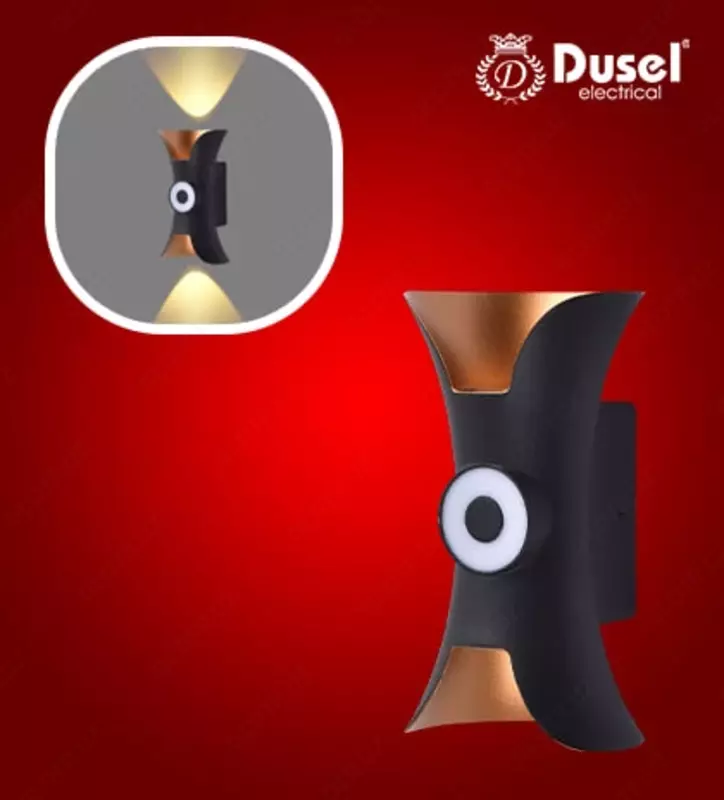 Настенный бра-светильник "Dusel" Elegant 045, 12W, 3500К, 110-265 В (Black/Gold)