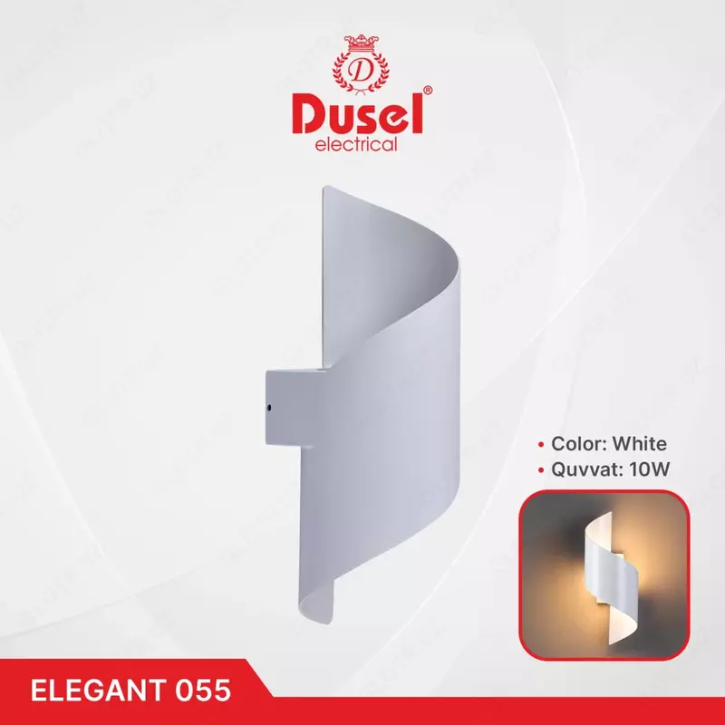 Devor chiroqlari "Dusel" Elegant 055, 10W, 3500K, 110-265 V (Oq)
