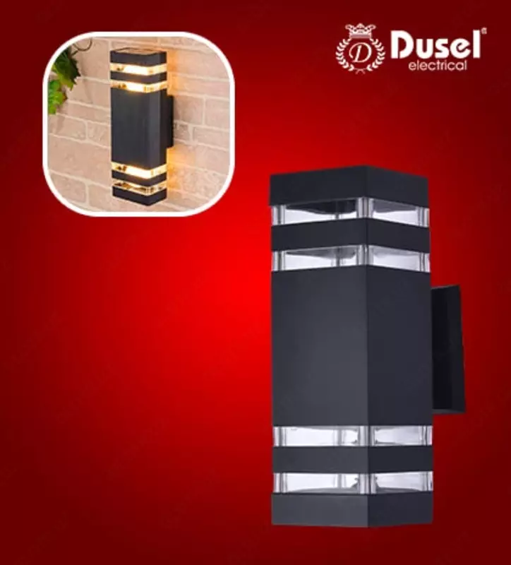 Настенный бра-светильник "Dusel" Elegant 061, Е27х2, 3500К, 110-265 В (Black)