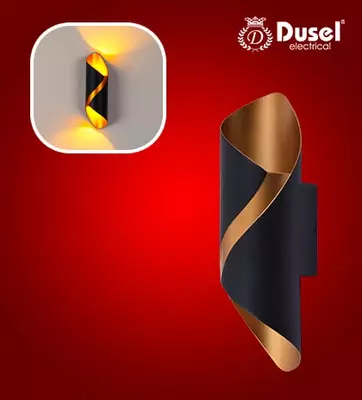 Настенный бра-светильник "Dusel" Elegant 067, 10W, 3500К, 110-265 В (Black/Gold)