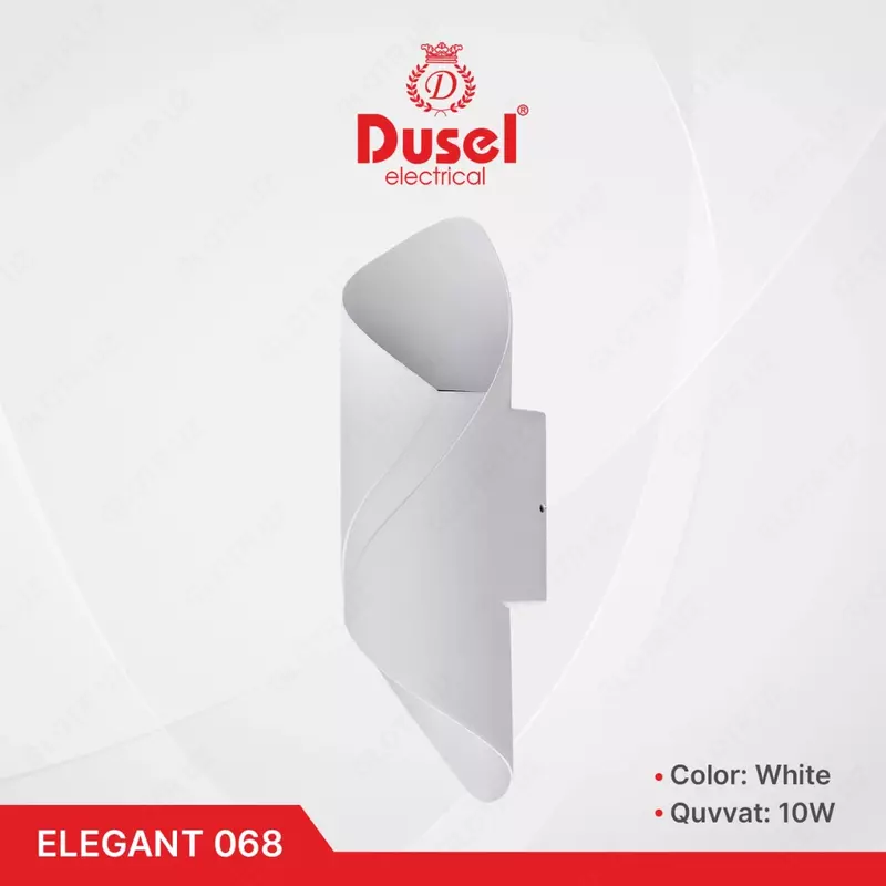 Настенный бра-светильник "Dusel" Elegant 068, 10W, 3500К, 110-265 В (White)