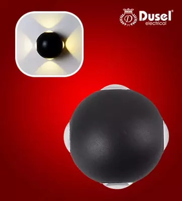 Настенный бра-светильник "Dusel" Elegant 073, 12W, 3500К, 110-265 В (Black/White)