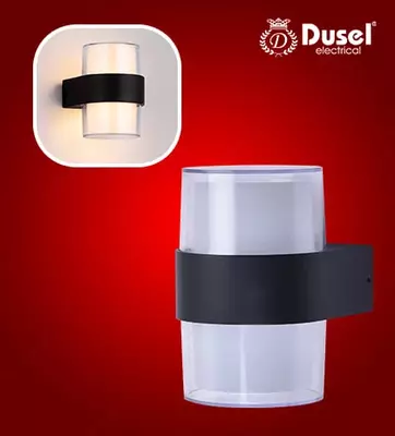 Настенный бра-светильник "Dusel" Elegant 074, 10W, 3500К, 110-265 В (Black/White)
