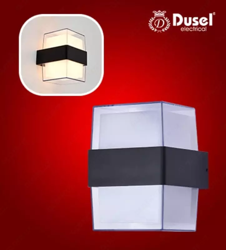 Настенный бра-светильник "Dusel" Elegant 075, 10W, 3500К, 110-265 В (Black/White)
