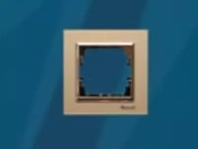 Рамка под розетку (GOLD никель) "Dusel" Rich