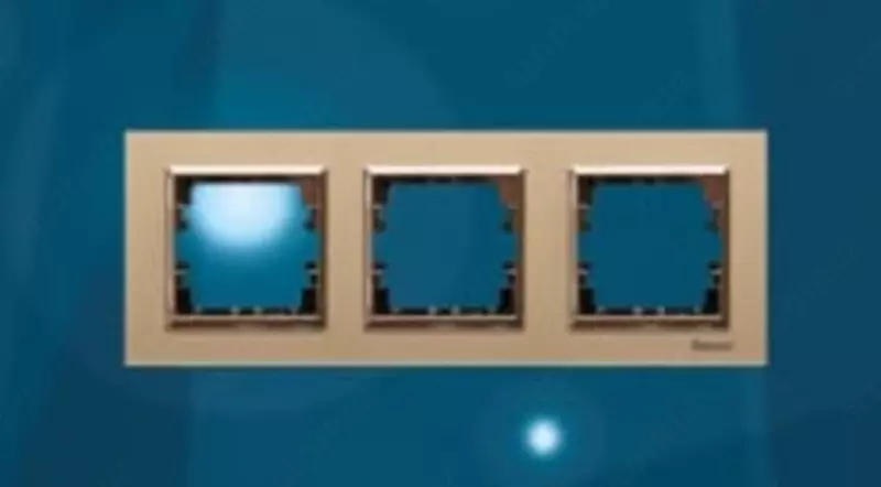 Рамка под розетку (GOLD никель) "Dusel" Rich