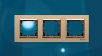 Рамка под розетку (GOLD никель) "Dusel" Rich