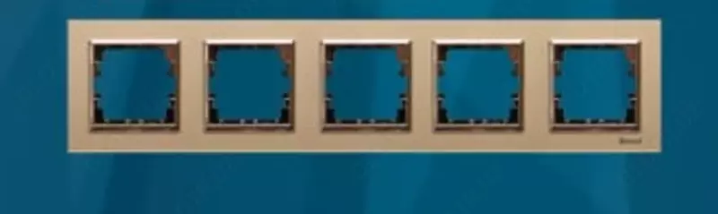 Рамка под розетку (GOLD никель) "Dusel" Rich