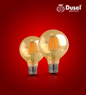 LED filamentli chiroq (to'p) "Dusel" HL-F60, 6W, E27, 2700K, 600 Lm