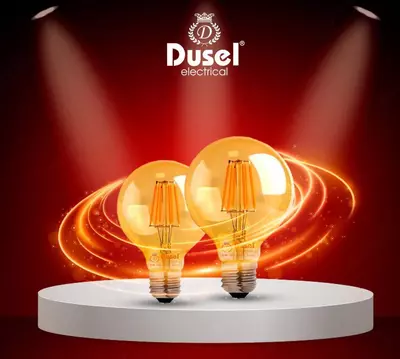 Светодиодная филаментная лампа (шар) "Dusel" HL-F60, 8W, E27, 3000К, 740 Lm