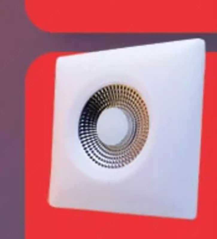 Halojen lampalarli akril chiroq (kvadrat) "Dusel" US12, 12W, 6500K