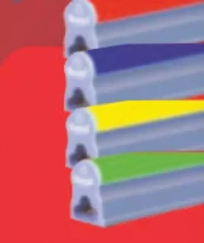 Люминисцентная линейная RGB лампа (120 см) "Dusel" T5-PL, 18W, 6500 К, 1800Lm (Красная)