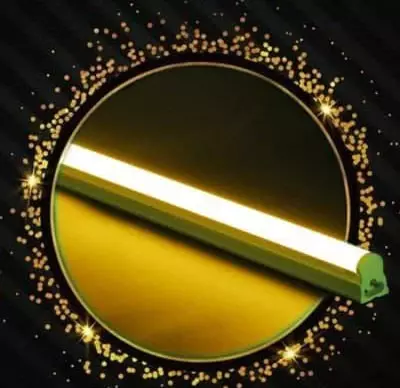Floresan chiziqli RGB chiroq (60 sm) "Dusel" T5-PL, 9W, 4000 K, 900Lm (sariq)