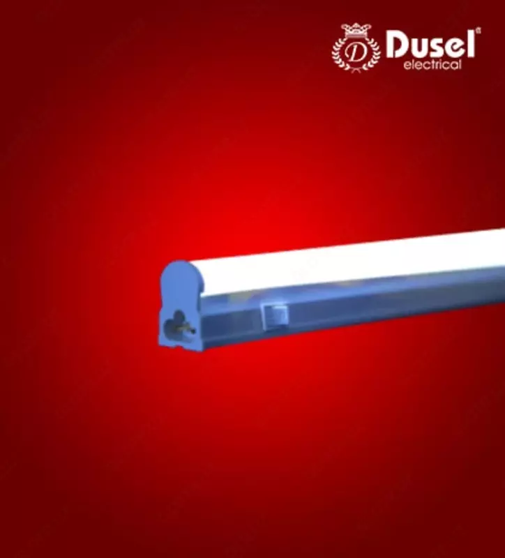 Люминисцентная линейная лампа с включателем (60 см) "Dusel" T5-PL, 9W, 4000 К