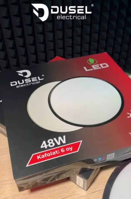 LED "Hi-tech" плафон (круглый) "Dusel" SP-40, 48W (Black)