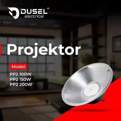 LED sanoat yoritgichi (dumaloq) "Dusel" PP2, 100W, 5000 K