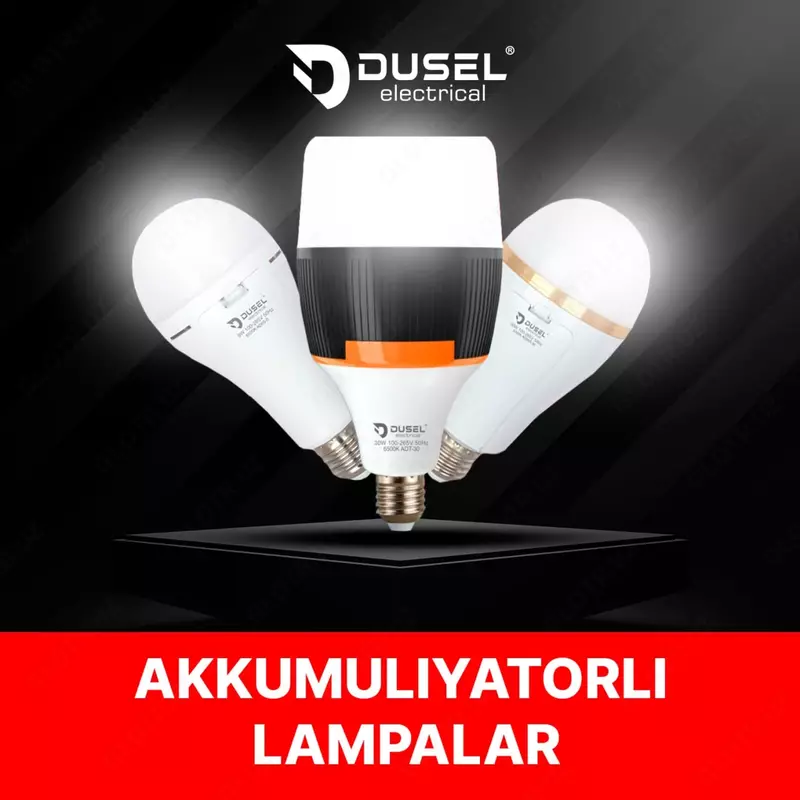 LED chiroq (qayta zaryadlanuvchi) "Dusel" ADT 30W