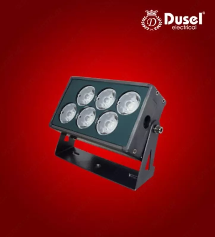 Фасадный прожектор (прямоугольный) "Dusel" FP6-27, 27W, 3500K