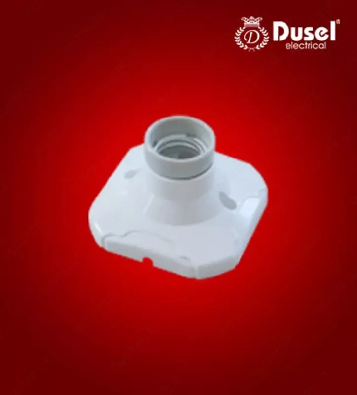Базовый патрон для лампы (потолочный) "Dusel" DU-66, Е27 (Белый)