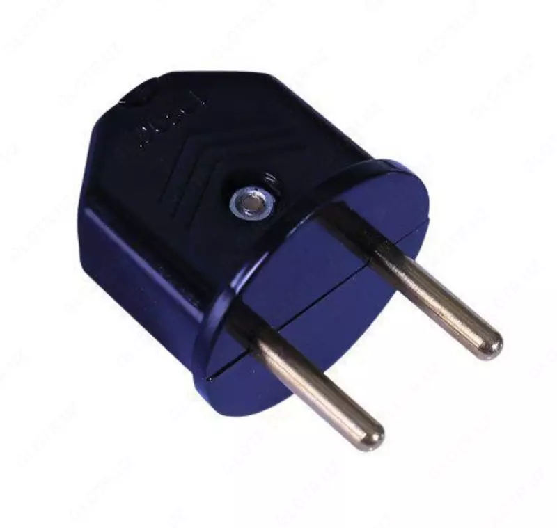 Электрическая прямая вилка для удлинителя (пластик) "Dusel" Du-20