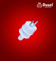 Электрическая прямая вилка для удлинителя (пластик) "Dusel" DL-BI 4