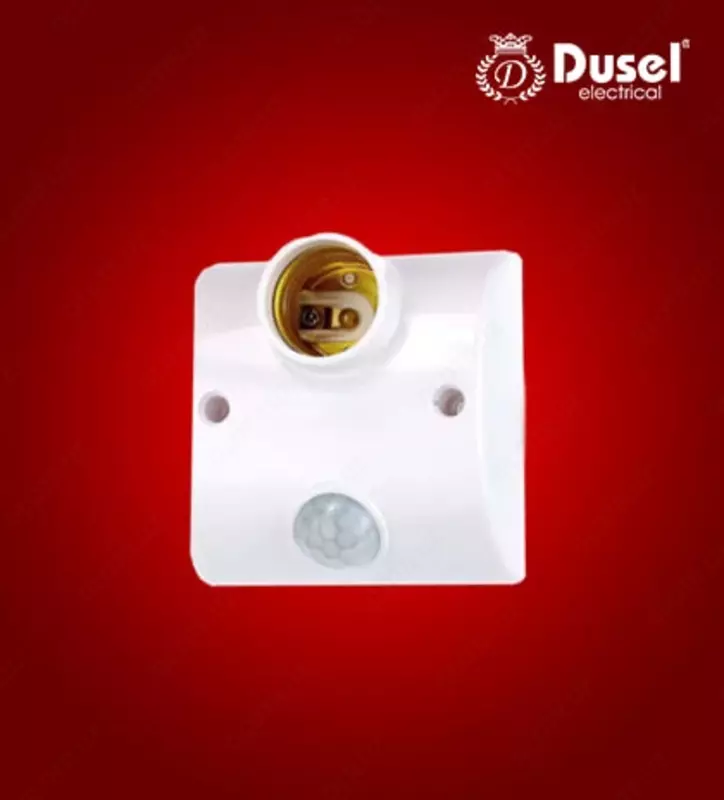 Инфракрасный датчик движения (настенный) "Dusel" DD-06, 220 В, IP44, Е27, 60W