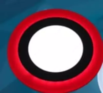 RGB светодиодная панель (круглая) "Dusel" CR18, 6+18W, 1260Lm (Red)