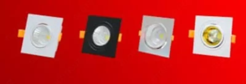 Хрустальный HI-TECH светильник с галогеновой лампой (квадратный) "Dusel" 107, 7W, 6500K