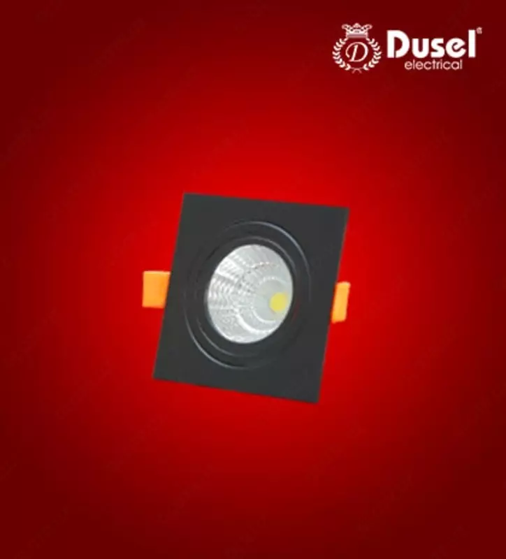 Хрустальный HI-TECH светильник с галогеновой лампой (квадратный) "Dusel" 110, 10W, 6500K