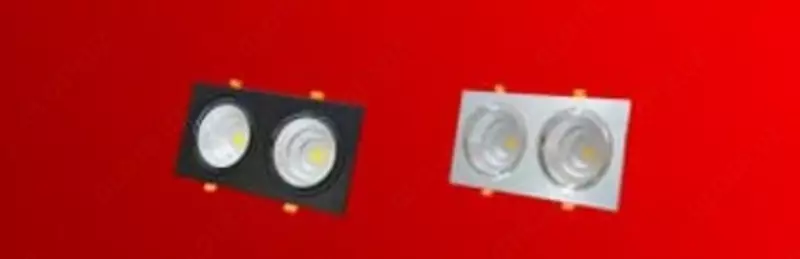 Kristalli HI-TECH halogen lampalarli chiroq (to'rtburchaklar) "Dusel" 215, 30W, 6500K