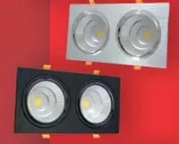 Kristalli HI-TECH halogen lampalarli chiroq (to'rtburchaklar) "Dusel" 215