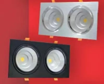 Kristalli HI-TECH halogen lampalarli chiroq (to'rtburchaklar) "Dusel" 215, 30W, 4000K