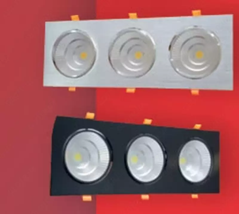 Kristalli HI-TECH halogen lampalarli chiroq (to'rtburchaklar) "Dusel" 315, 45W, 4000K