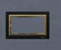 Рамка под двойную розетку (AKRIL Black+Gold DUO) "Dusel" Rich