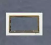 Рамка под двойную розетку (AKRIL White+Gold DUO) "Dusel" Rich