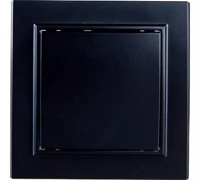 Выключатель (одноклавишный) "Dusel" Rich, 10А, 210-250 В (Black)