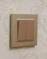 Выключатель (двухклавишный) "Dusel" Rich