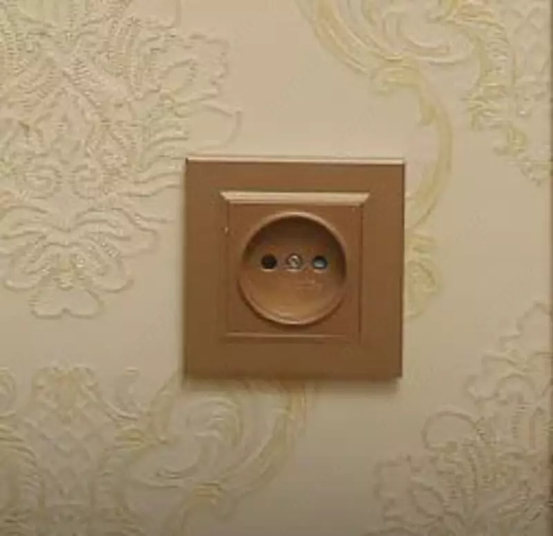 Одноместная электророзетка (без заземления) "Dusel" Rich