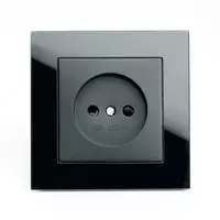 Одноместная электророзетка (без заземления) "Dusel" Rich