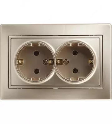 Ikkita elektr rozetkasi (yerga ulanmagan) "Dusel" Rich