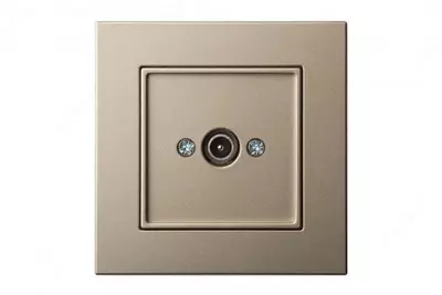 Телевизионная розетка ( 1 пост) "Dusel" Rich