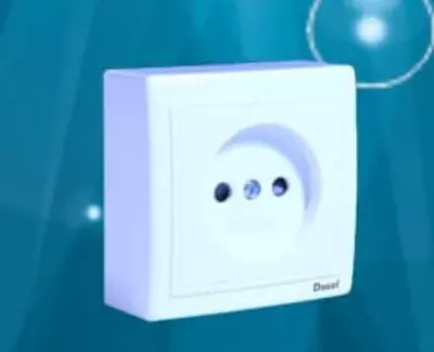 Yagona tashqi elektr rozetkasi (yerga ulanmagan) "Dusel" Rich-103