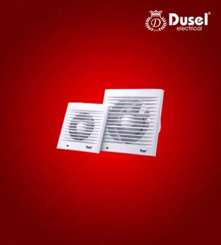 Maishiy egzoz ventilyatori (o'rnatilgan) "Dusel" DV-150, 20W, IP20 (Oq)