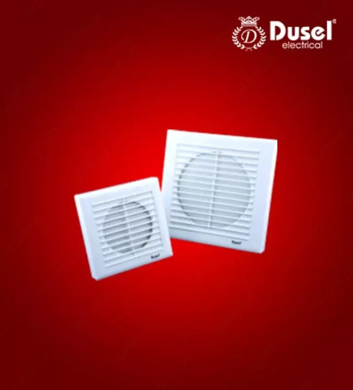 Maishiy egzoz ventilyatori (o'rnatilgan) "Dusel" DV2-150, 20W, IP20 (Oq)