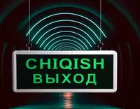 Аварийное светодиодное табло (Выход-Chiqish) "Dusel" EX5